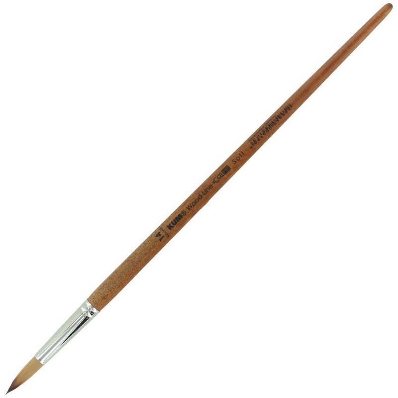 Kum Wood Line Round Brushes