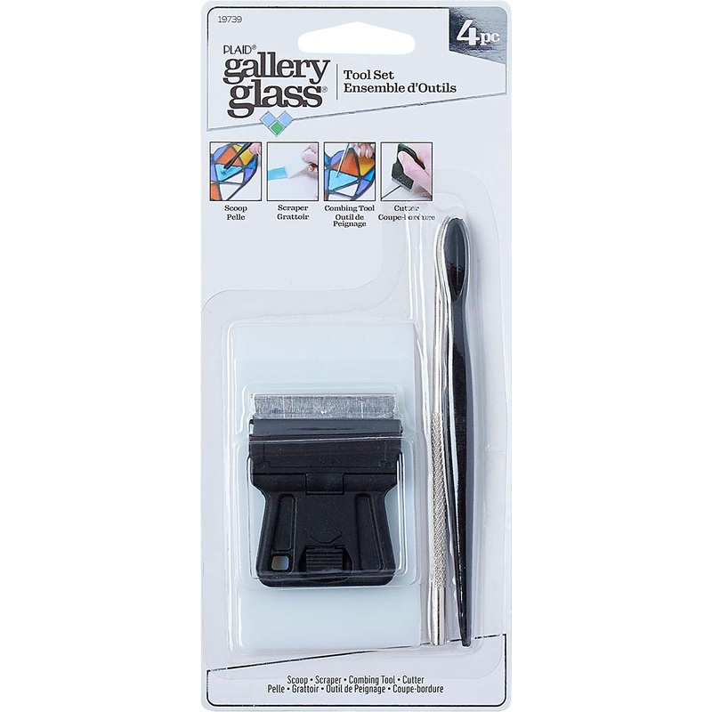 Plaid Gallery Glass Tools Set of 4