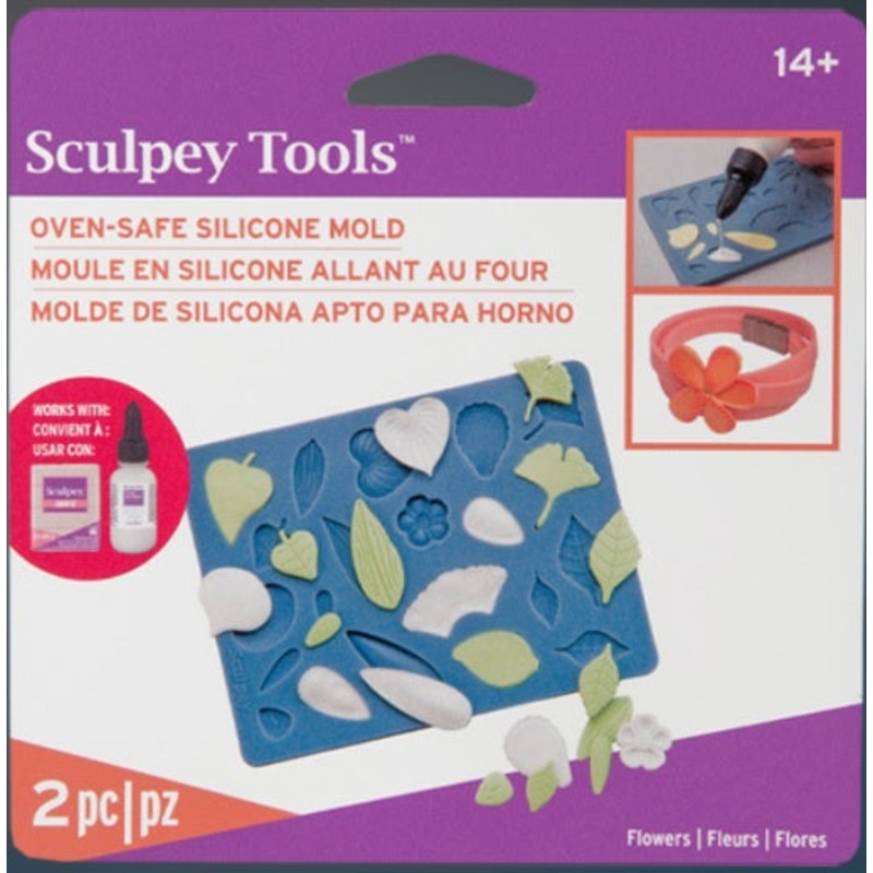 Sculpey Silicone Bakeable Mold – Flowers