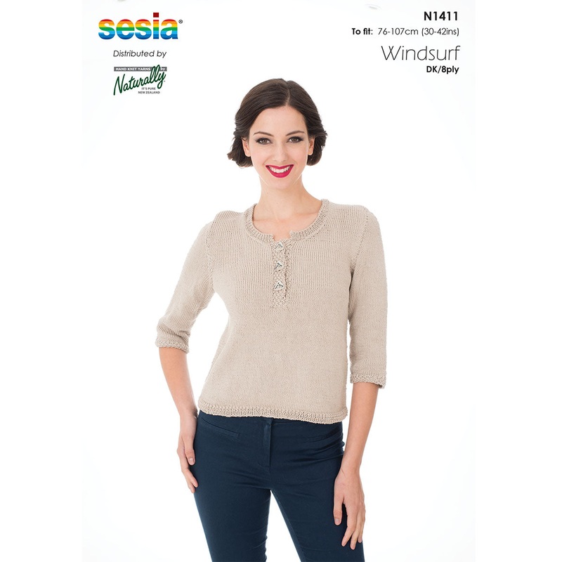 Naturally Pattern Leaflet Sesia Windsurf DK Womens/Sweater N1411