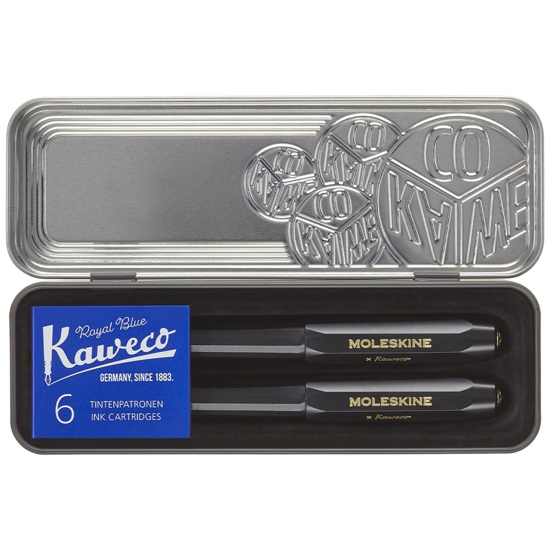 Moleskine Kaweco Black Ballpoint + Fountain Pen Set