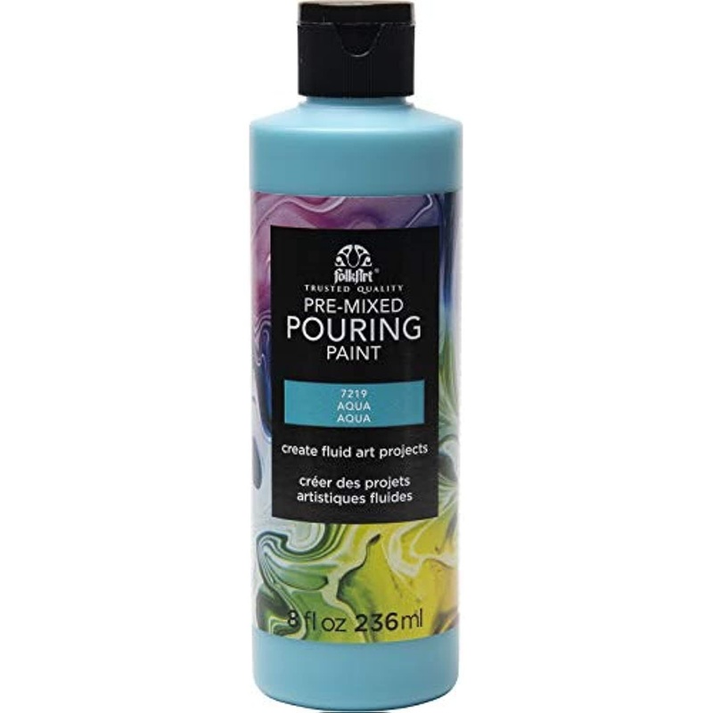 FolkArt Pouring Paint 8oz Aqua