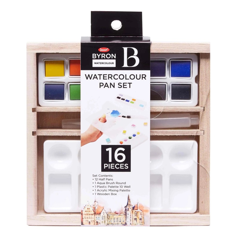Jasart Byron Watercolour Pan Set Of 16