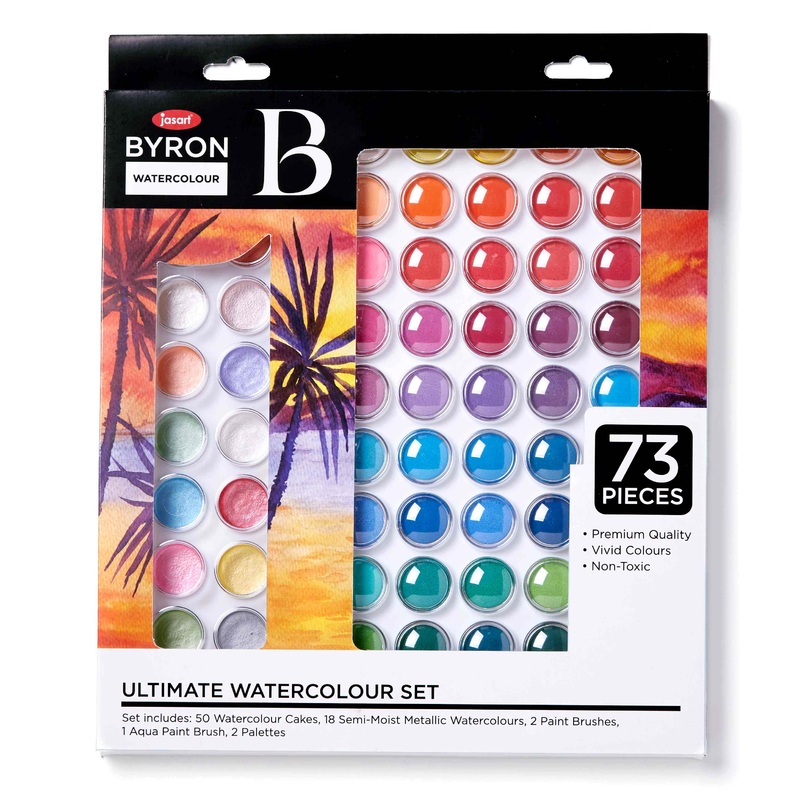 Jasart Byron Watercolour Pan Set Of 73