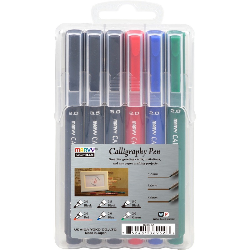 Marvy Calligraphy Pens Set Of 6