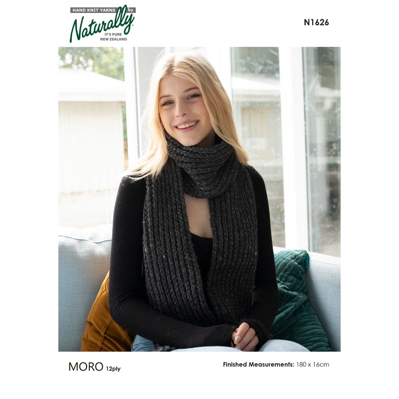 Naturally Pattern Moro 12ply Pattern Accessories/Scarf N1626