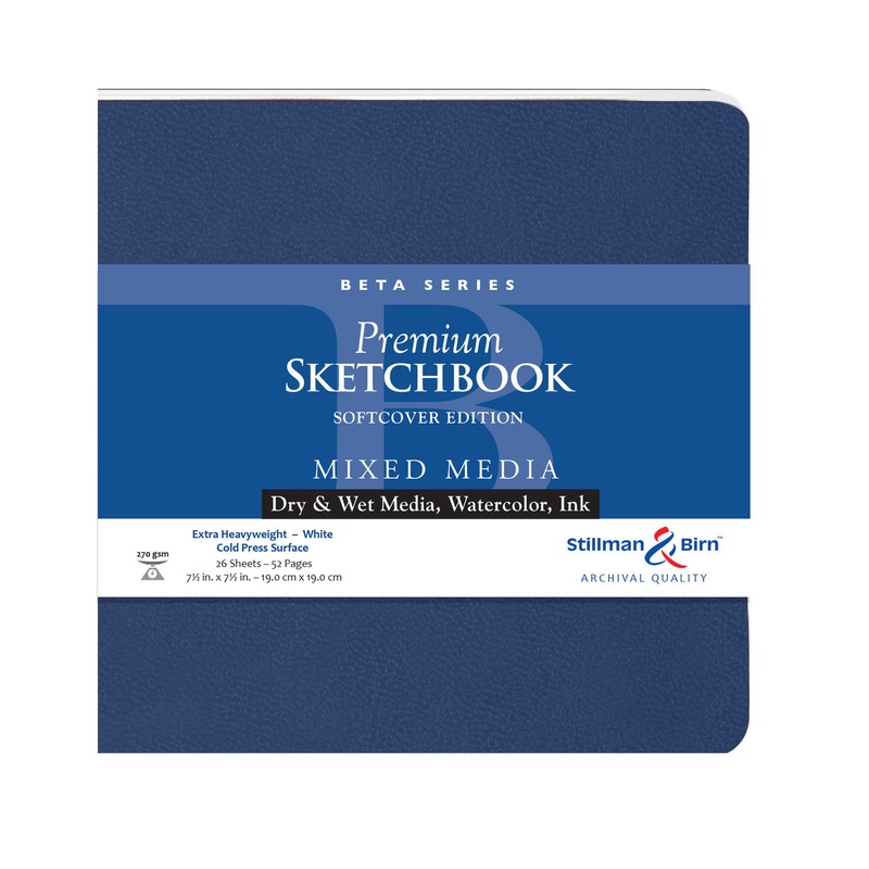 Stillman & Birn BETA Softcover 270gsm 7.5×7.5 Sketchbook