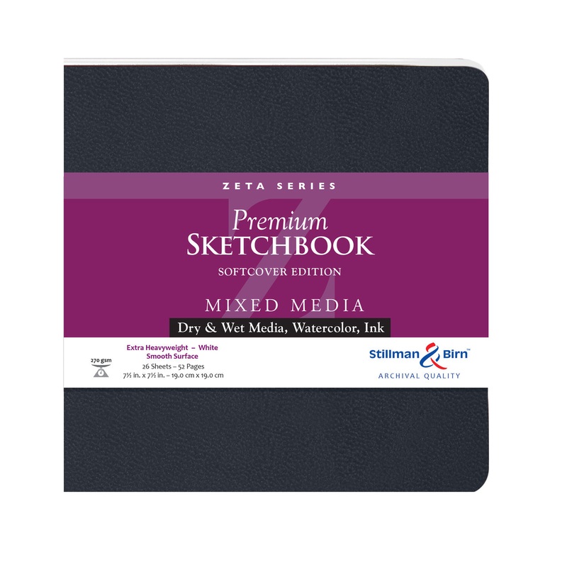 Stillman & Birn ZETA Softcover 270gsm 7.5×7.5 Sketchbook