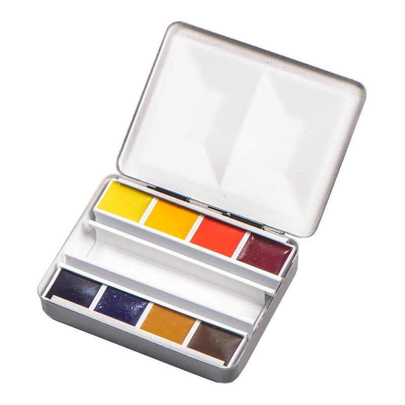 BLOCKX Artists’ Watercolour Half Pans Bijou Box Set of 8