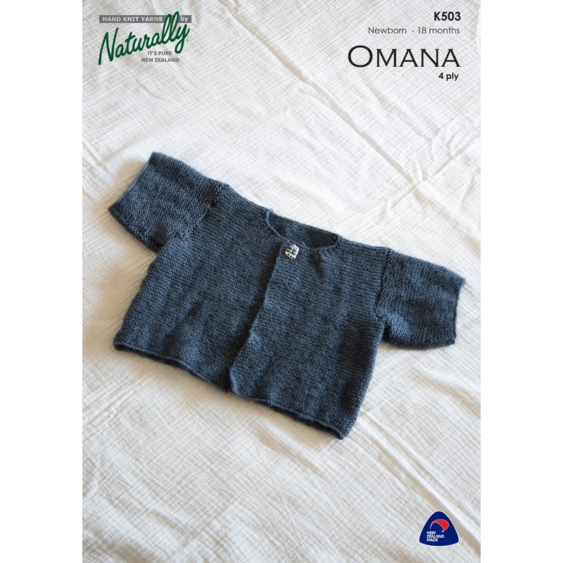 Naturally Pattern Omana 4ply Pattern Kids/Top K503