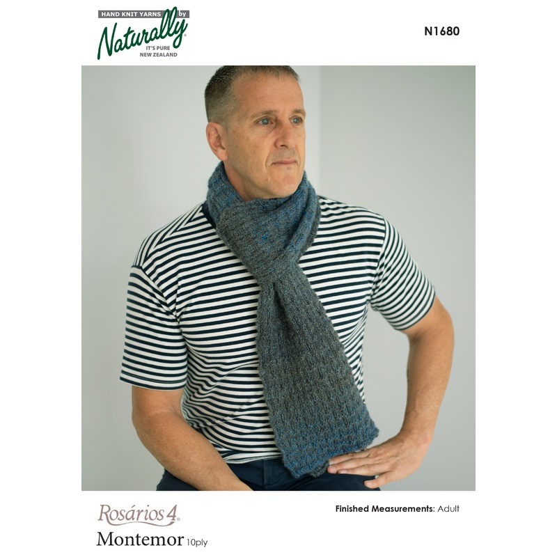 Naturally Pattern Rosarios 4 Montemor 12ply Pattern Mens/Scarf N1680