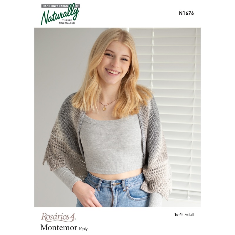 Naturally Pattern Rosarios 4 Montemor 12ply Pattern Womens/Shawl N1676