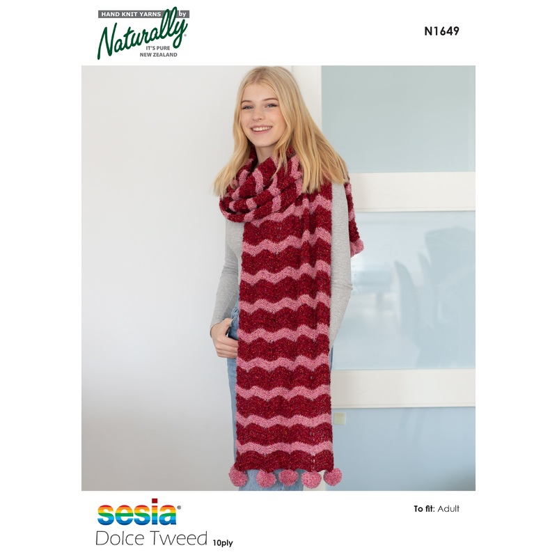 Naturally Pattern Sesia Dolce Tweed 10ply Pattern Womens/Shawl N1649