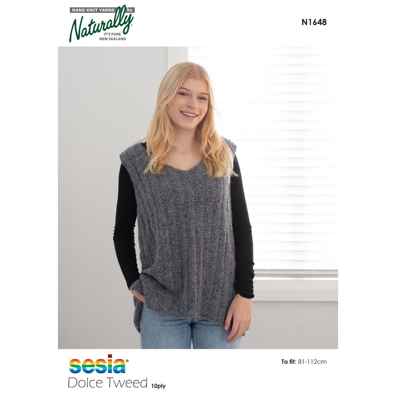 Naturally Pattern Sesia Dolce Tweed 10ply Pattern Womens/Vest N1648