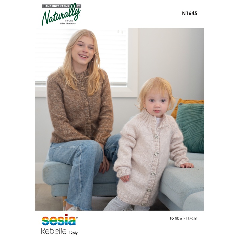 Naturally Pattern Sesia Rebelle 12ply Pattern Womens/Cardigan N1645