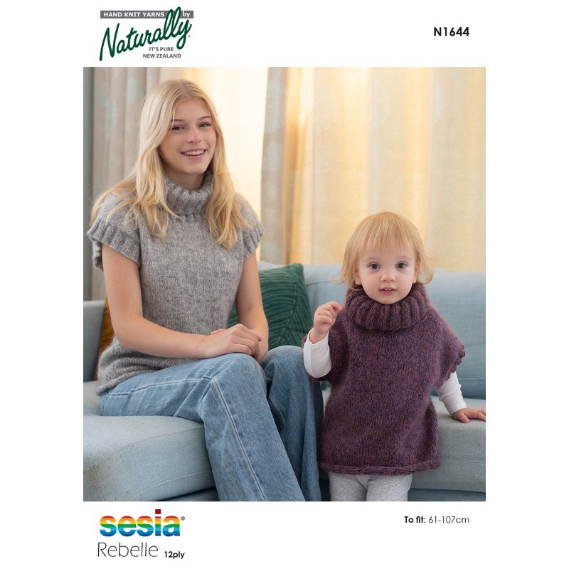 Naturally Pattern Sesia Rebelle 12ply Pattern Womens/Pullover N1644