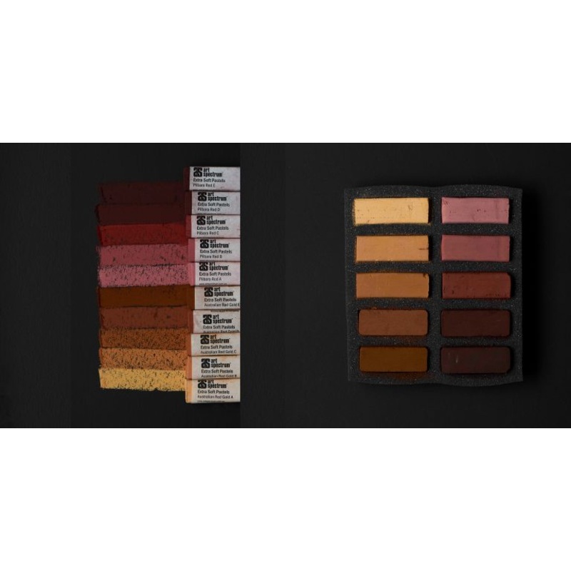 Art Spectrum Extra Soft Square Pastel Set Of 10 Australian Earths