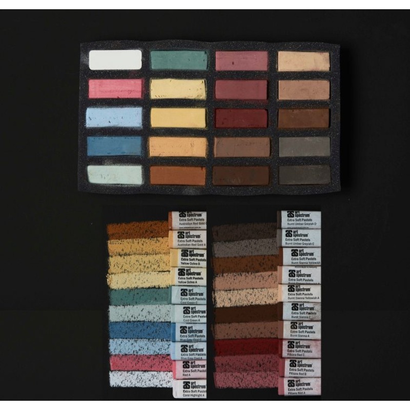 Art Spectrum Extra Soft Square Pastel Set Of 20 – Portrait