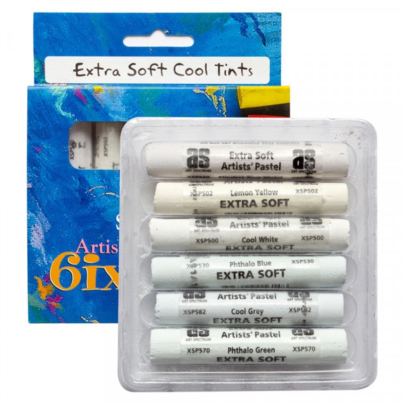Art Spectrum Soft Round Pastels Set Of 6 – Cool Tints