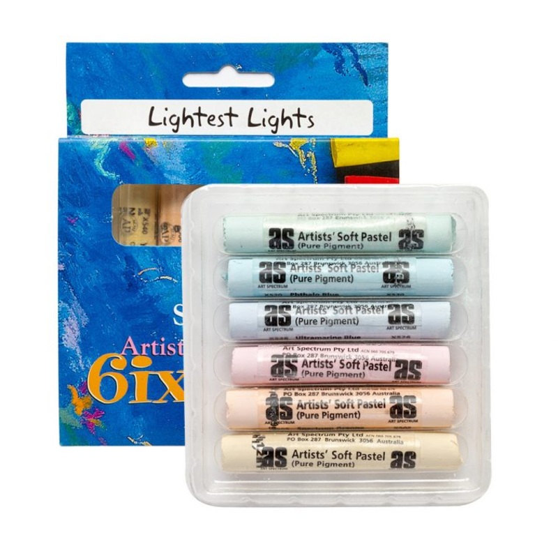 Art Spectrum Soft Round Pastels Set Of 6 – Lightest Lights