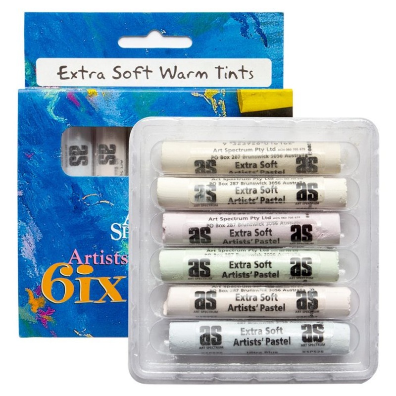 Art Spectrum Soft Round Pastels Set Of 6 – Warm Tints