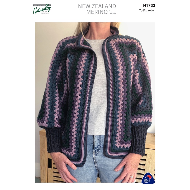 Naturally Pattern NZ Merino DK/8ply Womens/Jacket N1733
