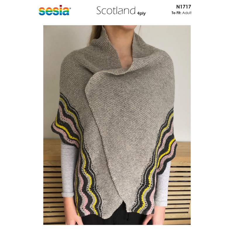 Naturally Pattern Sesia Scotland 4ply Womens/Shawl N1717