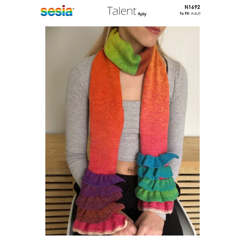 Naturally Pattern Sesia Talent 4ply Womens/Scarf N1692