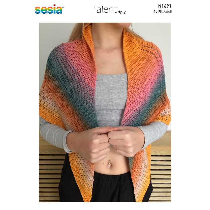 Naturally Pattern Sesia Talent 4ply Womens/Shawl N1691