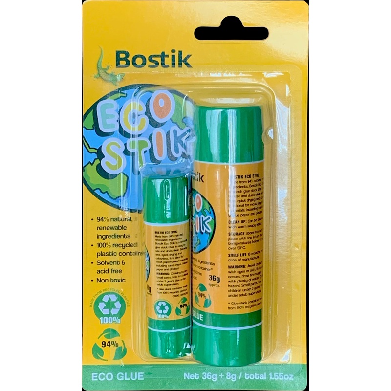 Bostik Eco 8G + 36G Glue Sticks 2 Piece Set