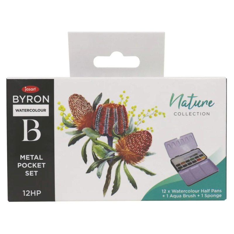 Jasart Byron Watercolour Nature Half Pan Pocket Set Of 12