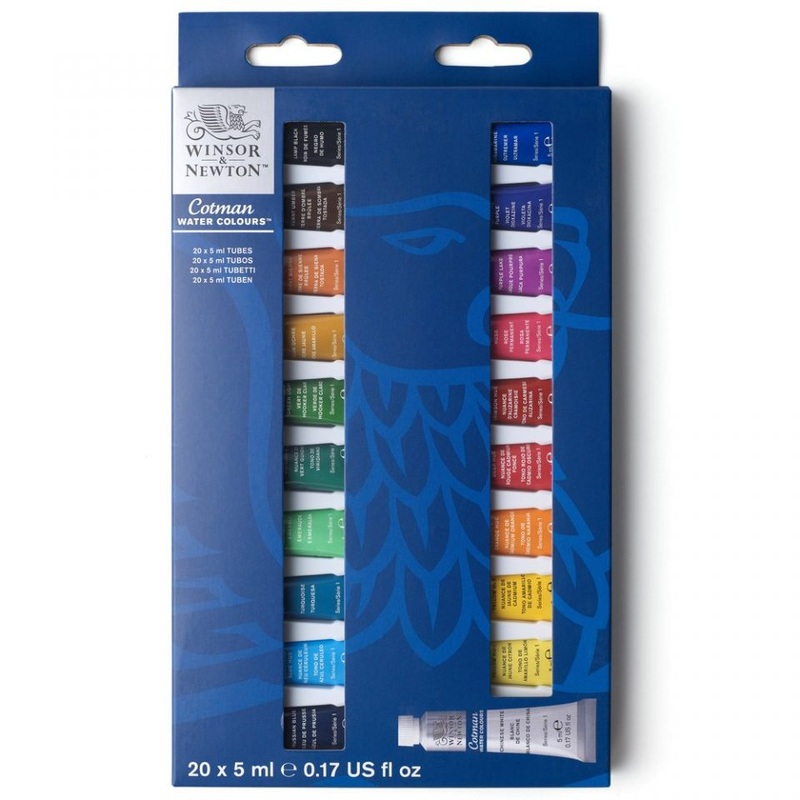 Winsor & Newton 5ml Cotman Paints Arrival Set of 20