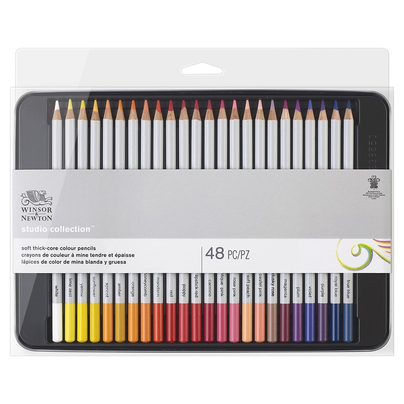 Winsor & Newton Studio Coloured Pencils Set of 48
