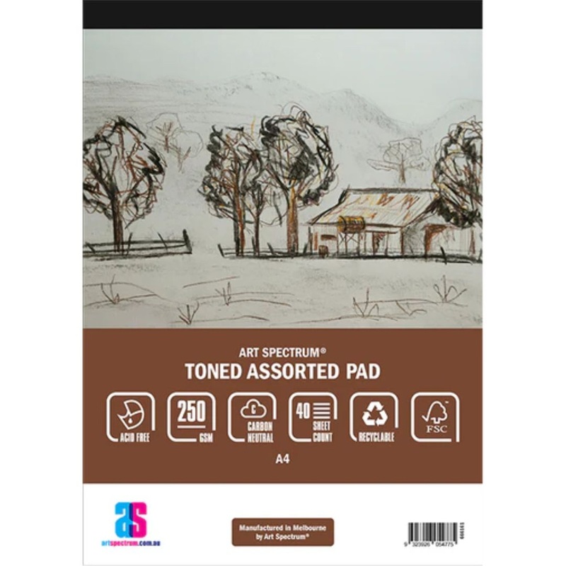Art Spectrum Assorted 250gsm 40 Sheet Toned Pads