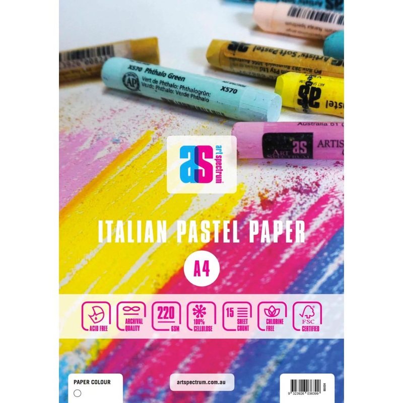 Art Spectrum White 220gsm 15 Sheet Pastel Pads
