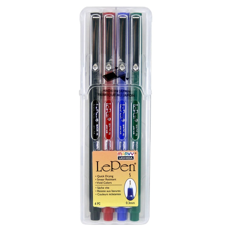 Marvy Le Pen Primary Pens Set Of 4