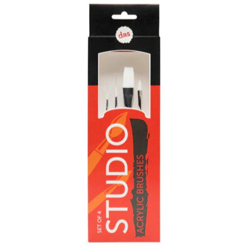 Das Studio Acrylic Brushes Set of 4