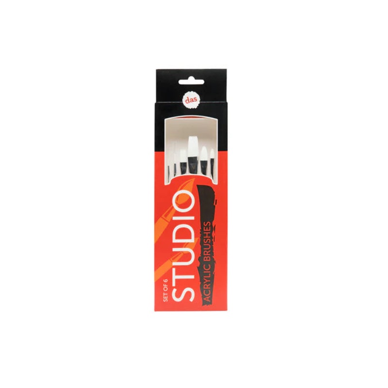 Das Studio Acrylic Brushes Set of 6