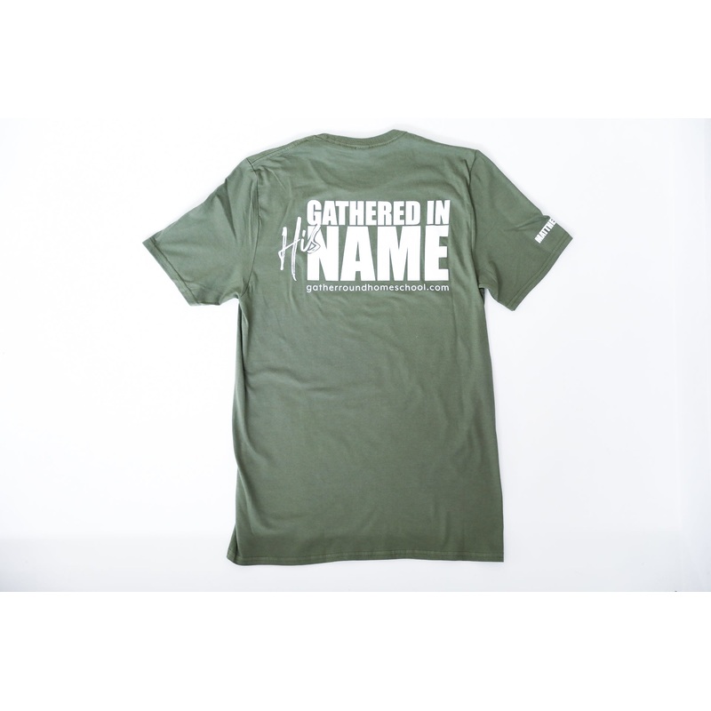 Gathered In His Name T-shirt w/ verse (Soft Style)
