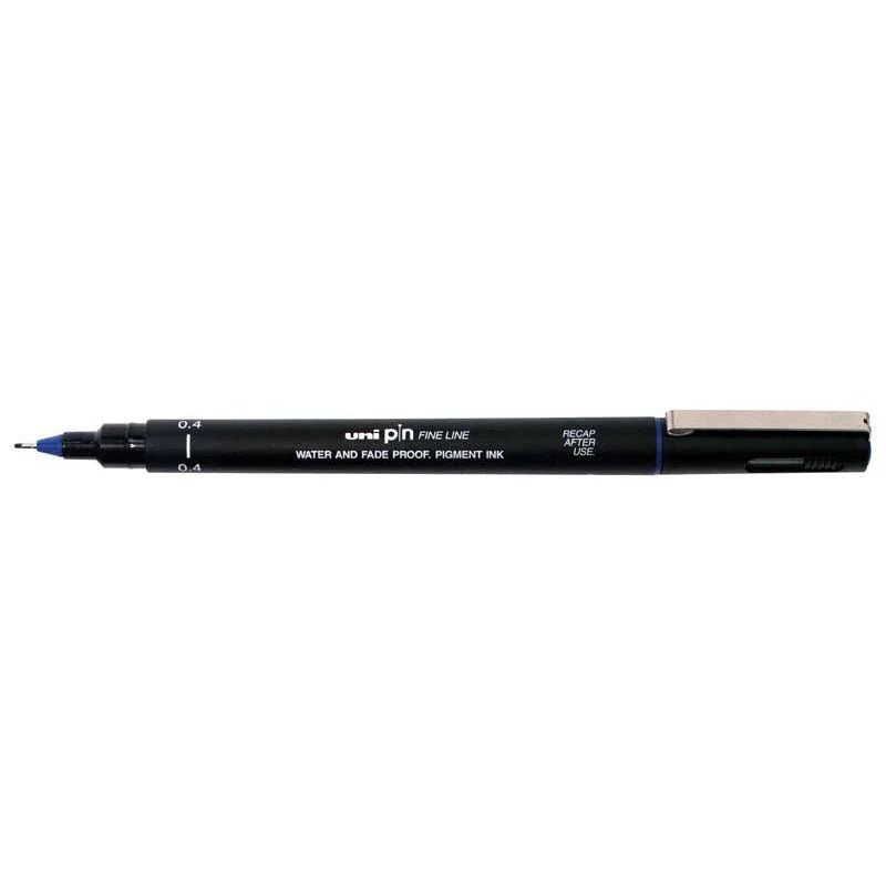 Uni Pin Permanent Blue Fineliners