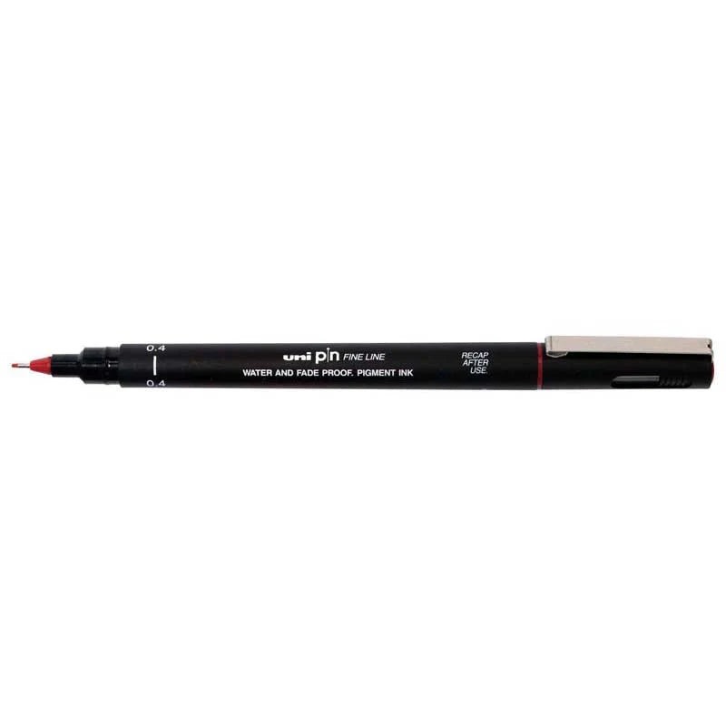 Uni Pin Permanent Red 0.4mm Fineliner